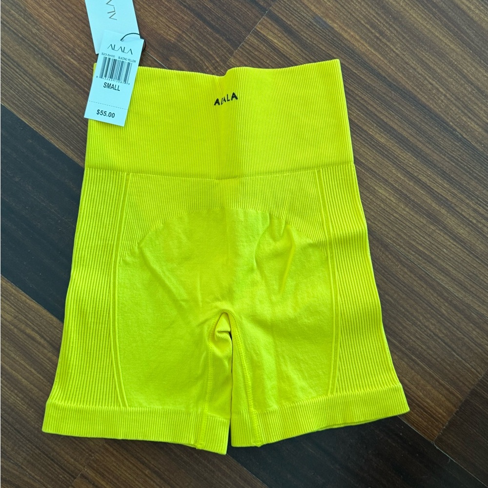 Alala yellow biker shorts